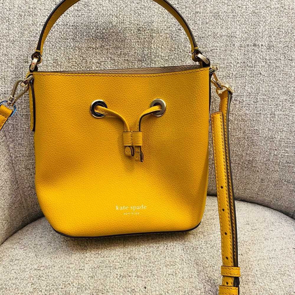 Kate Spade Yellow Bucket Bag